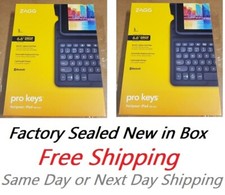 TWO New ZAGG Pro Keys Wireless Keyboard & Detachable Cases Apple iPad 8th Gen picture