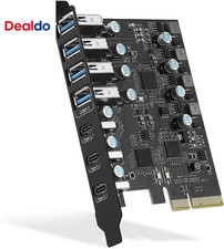 Pcie to USB 3.2 Gen 2 Card with 20 Gbps Bandwidth 7 USB Ports (4 USB Type-A and picture