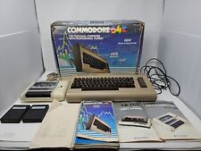 Vintage Commodore 64 Personal Computer W/ Cassette, BOX, Manuals & 2 Games picture