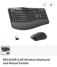 EK 30 Ergonomic Rechargeable Wireless Keyboard and Mouse Set Reccazr picture