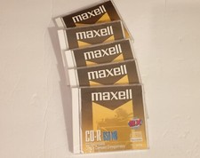 5pc MAXELL CD-R 650 MB 74 Min RECORDABLE DISCS - Set of Five Discs picture