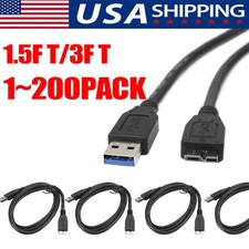 Micro USB 3.0 Cable High Speed Data SYNC For HDD External Hard Drive LOT picture