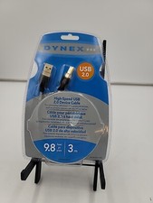 DYNEX High speed USB 2.0 Device Cable~9.8 feet/3m~NEW Factory Sealed picture