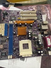 ECS 741GX-M REV: 1.0A SOCKET 462 MOTHERBOARD WITH SEMPRON 2200+ & Backplate picture