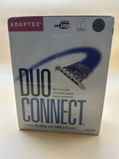 Vtg Adaptec Duo Connect FireWire and USB 2.0 Card for Windows XP AUA-3020 Rev B picture