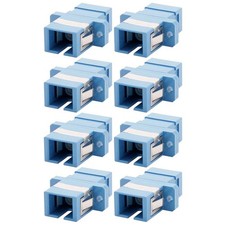 8 Pcs SC to SC Single Mode Simplex Fiber Optic Optical Coupler Adapter Connector picture