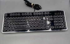 AZIO MK Retro Mechanical Keyboard Wired Black QWERTY English Model MK-RETRO-01 picture