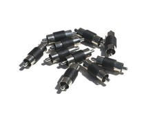 10 pack RCA Male to RCA Male M/M Plug Coupler AV Audio Adapter Cable Connector picture