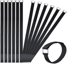 12 Pack 24 Inch Reusable Fastening Cable Straps Hook and Loop Cinch Cable Ties picture