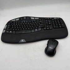 E3 Logitech MK550 K350 Wireless Comfort Wave Ergonomic Keyboard M510 And Dongle picture