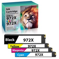 972X 4Pack Ink Cartridge For 972X PageWide Pro 477dw 577dw 452dw 477dn 452dn picture