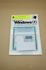 Microsoft Windows 95 Booklet/Manual With Certificate Of Authenticity- Dut's Deal picture