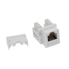 5 Pack of RJ11/12 (CAT3) 110 Type Keystone Jack White picture