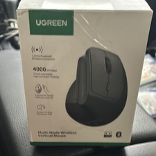 UGREEN M571P Vertical Wireless Mouse Bluetooth/RF 4000 DPI Black picture