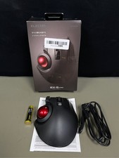 ELECOM Trackball Mouse Wireless, Ergonomic Mouse, 3 Device Connection, Wired (US picture