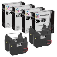 LD Compatible 1030 Set of 4 Black Printer Ribbon Cartridge for Brother AX15 AX10 picture