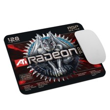 Retro GPU Box Art Mouse Pad - ATI Radeon 9800 PRO Style 128MB AGP 8X Gaming Mat picture