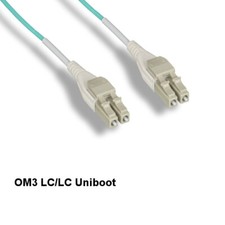 [10X] Kentek 15m OM3 LC to LC 10Gb MultiMode Fiber Cable Uniboot 50/125 Duplex picture