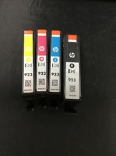 Authentic HP 923 Ink Cartridges 4 PACK B/C/M/Y (6C3Y6LN) Expires 09-2027 picture