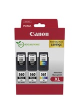 Canon PG-560XL x 2 / CL-561XL High Yield Genuine Ink Cartridges, Pack of 3 (2 x picture