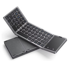 Foldable Wireless Bluetooth Keyboard With Touchpad – Portable & Rechargable picture