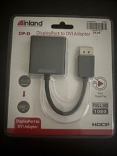 INLAND - DP-D - DisplayPort to DVI Adapter - Black  picture