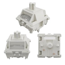 Gateron Smoothie Keyboard Switches 5 Pin Linear Pre Lubed White POM 72 PCS picture