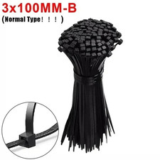 200Pcs Screw Hole Cable Ties Nylon Self Locking Wire Organizer picture