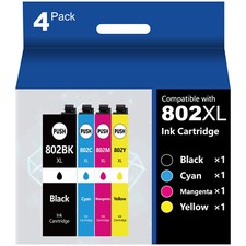 4-Pack 802XL Ink Cartridge For Epson WorkForce Pro WF-4720 WF-4730 WF4734 WF4740 picture