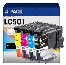 4pk LC501 Ink Cartridges Compatible for Bro MFC-J1260DW MFC-J1360DW MFC-J1410DW picture