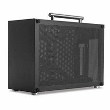METALFISH T60 Mini ITX Case 9L Black Compact Gaming Chassis SFX PSU 300mm GPU picture