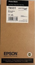 EPSON T6531 C13T653100 Original New Black 200ml 11/2019 picture