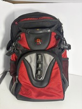 SwissGear by Wenger Laptop Backpack Red Black Shock Absorbing  picture