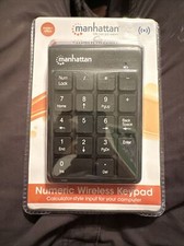 Manhattan 178846 Numeric Wireless Keypad, 18 Keys, Black - NEW w/ Battery picture