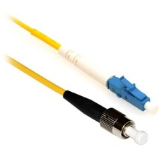 Corning 3m LC-FC Duplex 9/125 OS2 Singlemode Fiber Patch Cable OFNR Yellow 10FT picture