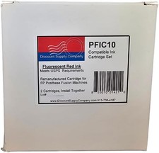 PFIC10 FP Postbase Fusion Replacement Ink Set USPS Machines 2 Cartridges Red BN picture