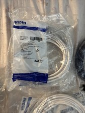 Belden CA21109015 Cat 6A 15Foot White Bonded Pair Patch10GX Cable New picture
