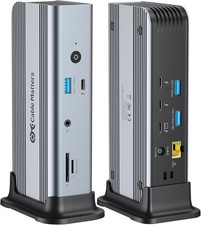 Cable Matters Thunderbolt 5 11-in-1 3x TB5 USB-C 2.5G Ethernet SD Docking Hub picture