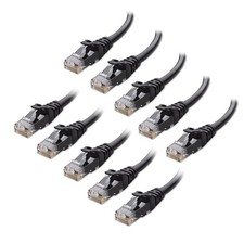 Cable Matters 10Gbps 10-Pack Snagless Short Shielded Cat 6A Ethernet Cable - 3ft picture