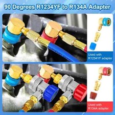 R1234YF to R134A Adapter, 90 Degrees R1234YF to R134A Conversion Adapters, R1... picture