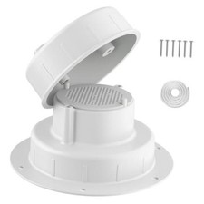 Aluminum RV Plumbing Vent Cap- Strong Protective Roof Sewer Cover with 1 White picture