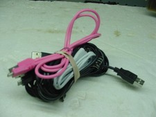 Lot x6 USB 2.0 Male to male Micro  Data Power Cable pink white black picture