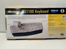 Memorex SpillProof Keyboard TS1100 PS/2 Connection New in Box picture