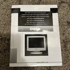 SEALED Dell M781s Color Computer Monitor Setup Manual and Disc RARE HTF NOS picture
