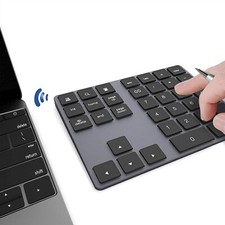 Bluetooth Number Pad, Wireless Numeric Keypad, USB-C Rechargeable External 34... picture