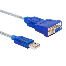 DTECH 3 Feet USB to Serial Female Adapter Cable DB9 3ft RS233 cable, blue picture
