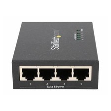 Startech POEINJ4G-US 4-PORT GIGABIT POE+ MIDSPAN - POWER OVER ETHERNET INJECTOR picture