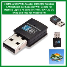 Portable 300Mbps WiFi Adapter for Laptops & Desktops - Internal Antenna Design picture