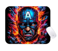 Captain America Shield Hero Desk Mat Marvel Superhero Gaming Mouse Pad picture