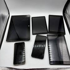 Lot of 6 Mixed Tablets & Smartphones Parts Repair As-Is Amazon Fire Windows picture
